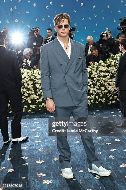 Joe Burrow attends the 2025 Met Gala Celebrating "Superfine: Tailoring Black Style" at Metropolitan Museum of Art on May 05, 2025 in New York City.
