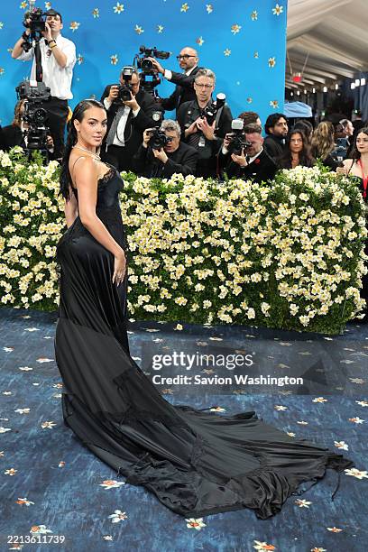 Georgina Rodríguez attends the 2025 Met Gala Celebrating "Superfine: Tailoring Black Style" at Metropolitan Museum of Art on May 05, 2025 in New York...