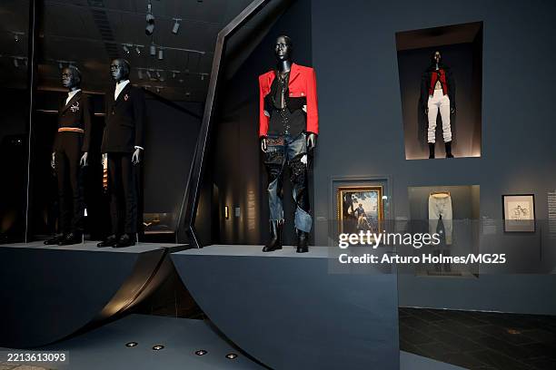 View of the exhibit during the 2025 Met Gala Celebrating "Superfine: Tailoring Black Style" at Metropolitan Museum of Art on May 05, 2025 in New York...