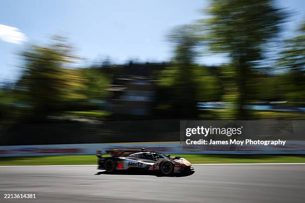 The Cadillac Hertz Team Jota, Cadillac V-Series.R of Earl Bamber, Sebastien Bourdais, and Jenson Button in action during qualifying for the 6 Hours...