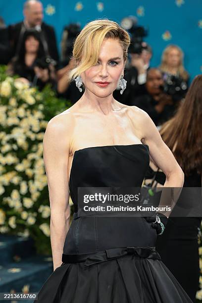 Nicole Kidman attends the 2025 Met Gala Celebrating "Superfine: Tailoring Black Style" at Metropolitan Museum of Art on May 05, 2025 in New York City.