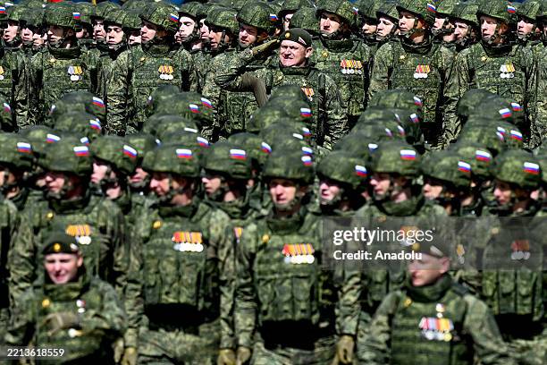 Military parade is held in the Red Square as part of the celebrations of the 80th anniversary of Victory Day, in Moscow, Russia on May 9, 2025....