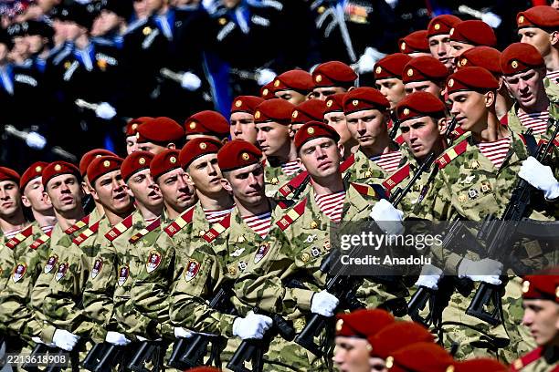 Military parade is held in the Red Square as part of the celebrations of the 80th anniversary of Victory Day, in Moscow, Russia on May 9, 2025....