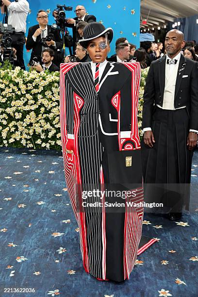 Janelle Monáe attends the 2025 Met Gala Celebrating "Superfine: Tailoring Black Style" at Metropolitan Museum of Art on May 05, 2025 in New York City.