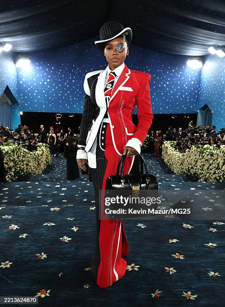Janelle Monáe attends the 2025 Met Gala Celebrating "Superfine: Tailoring Black Style" at Metropolitan Museum of Art on May 05, 2025 in New York City.