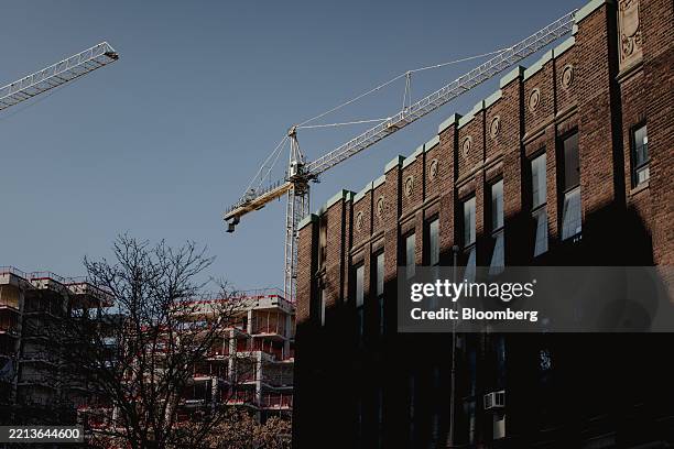 Residential building under construction in in Toronto, Ontario, Canada, on Friday, May 9, 2025. The slump in Toronto home prices deepened in April as...