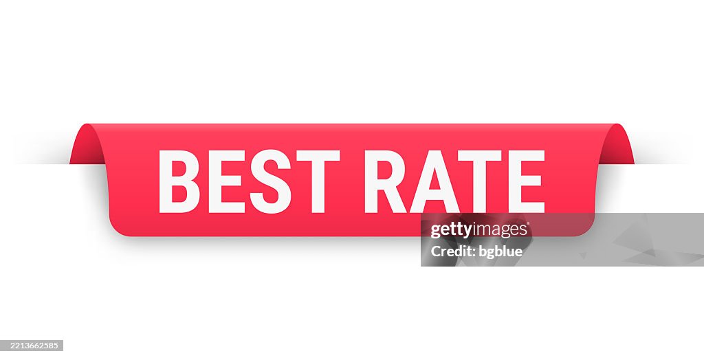Best Rate Red Banner Bookmark Ribbon Label On White Background High-Res ...