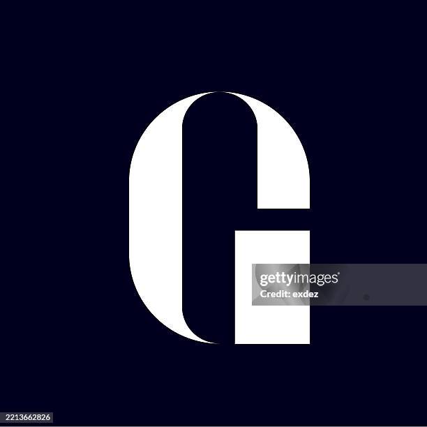 g letter logo - monogram stock illustrations