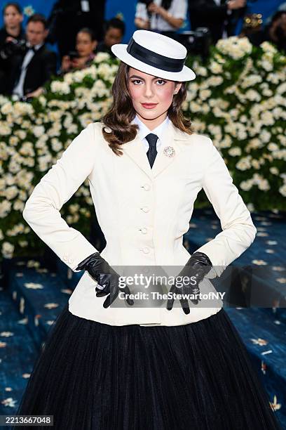 Monica Barbaro attends the 2025 Met Gala Celebrating "Superfine: Tailoring Black Style" at Metropolitan Museum of Art on May 05, 2025 in New York...