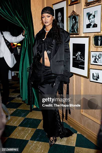 Rihanna is seen at the A$AP Rocky x Ray Ban Met Gala After Party on May 05, 2025 in New York City.
