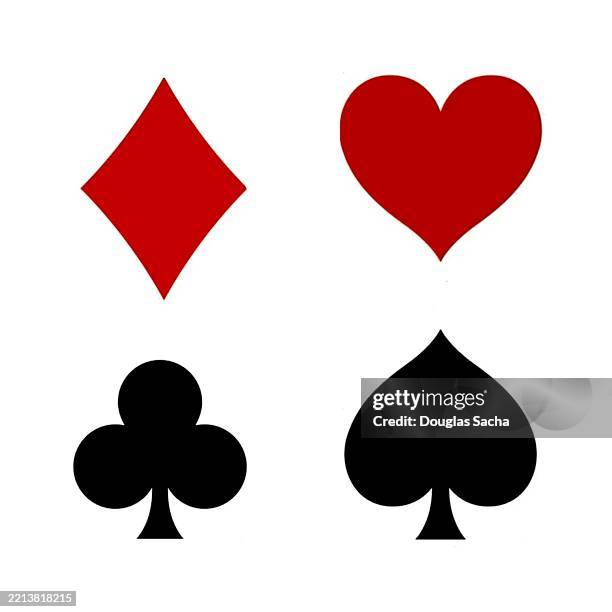 symbols from french-suit type playing cards - deuce of spades stock pictures, royalty-free photos & images