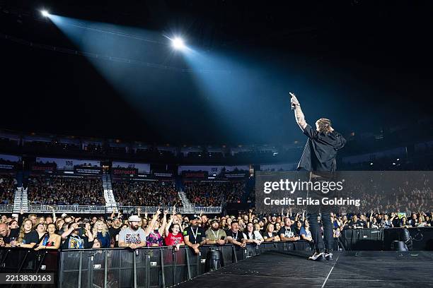 Caleb Shomo of Beartooth performs at Smoothie King Center on May 06, 2025 in New Orleans, Louisiana.