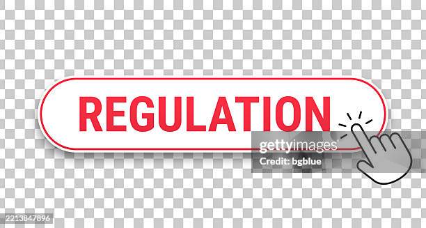 Regulation 3d Click Web Button With Hand Cursor On Blank Background ...