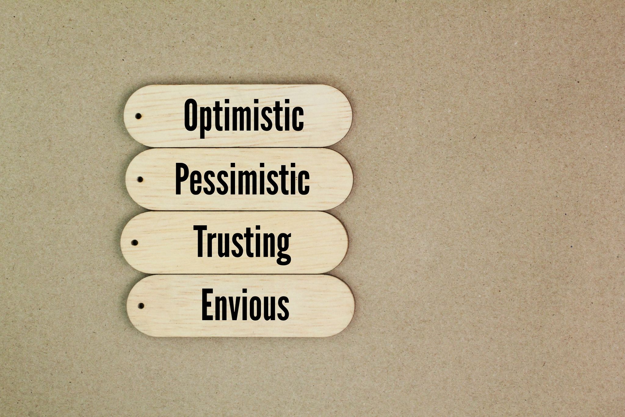What are the 4 types of human behavior? Optimistic, Pessimistic, Trusting and Envious. human behavior has revealed that 90% of the population can be classified into four basic personality What are the 4 types of human behavior? Optimistic, Pessimistic, Trusting and Envious. human behavior has revealed that 90% of the population can be classified into four basic personality