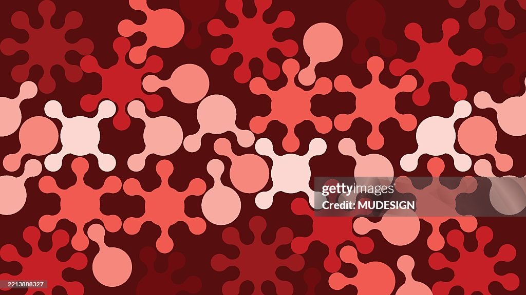 Splotch Body Pattern Seamless Red Abstract Organic Splotch Pattern High-Res Vector Graphic ...