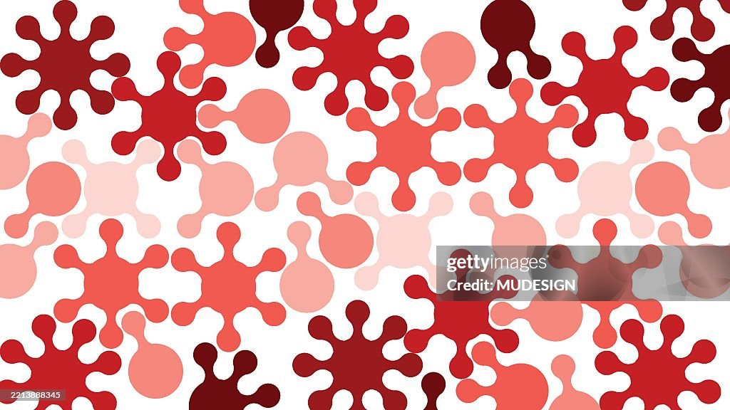 Splotch Body Pattern Seamless Red Abstract Organic Splotch Pattern High-Res Vector Graphic ...
