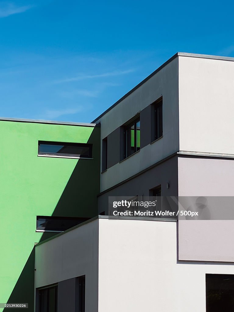 Modern Building Abstract pattern with sky