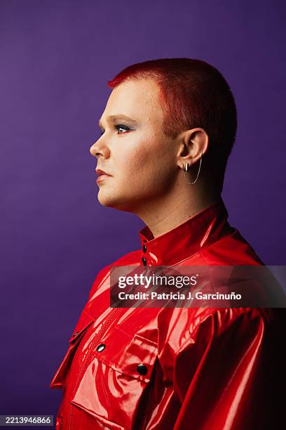 Red Sebastian, Belgium's entrant for the Eurovision Song Contest 2025, poses for a portrait session during the Eurovision PrePartyES 2025 at La...