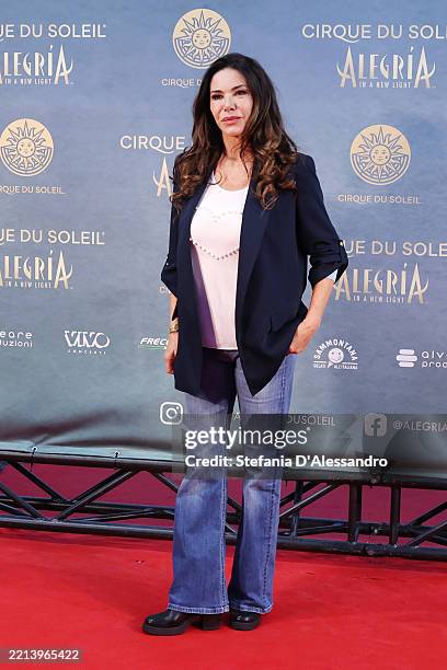 Emanuela Folliero attends the photocall for "Alegría - In New Light" premiere on May 07, 2025 in Milan, Italy.