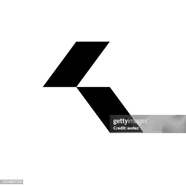 k letter based logo - generic-face-icon stock illustrations