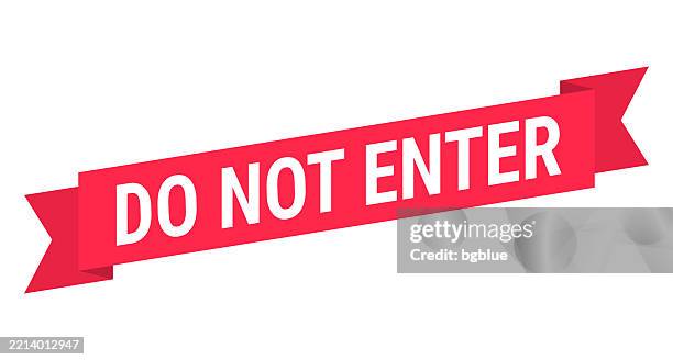 Not Important Conference Ribbon 11 Do Not Enter Ribbon Stock Photos, High-Res Pictures, and Images ...
