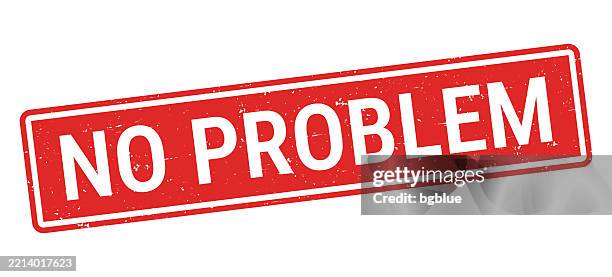 No Problem Red Rubber Stamp On White Background High-Res Vector Graphic ...