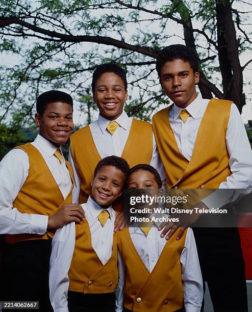 Los Angeles, CA Shakiem Evans, Jermaine Jackson II, Bumper Robinson, Floyd Roger Myers Jr, Alex Burrall as the Jackson 5 promotional photo for the...