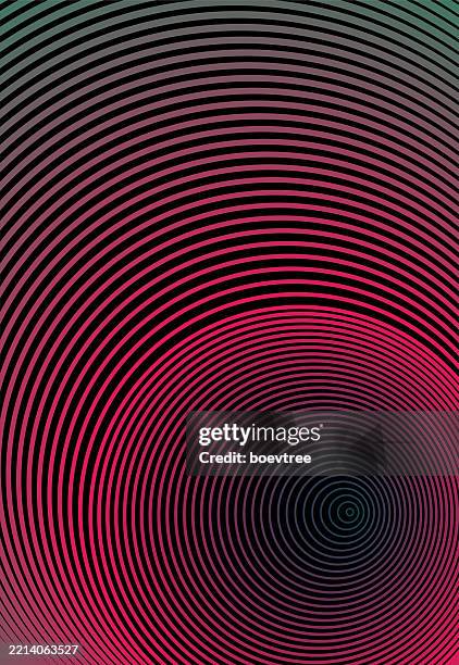 abstract gradient circle target concepts cover background - collage layout stock illustrations