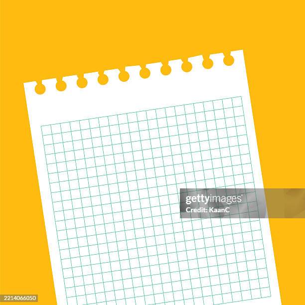 notepad sheet paper. vector stock illustration. - yellow post it notes stock illustrations