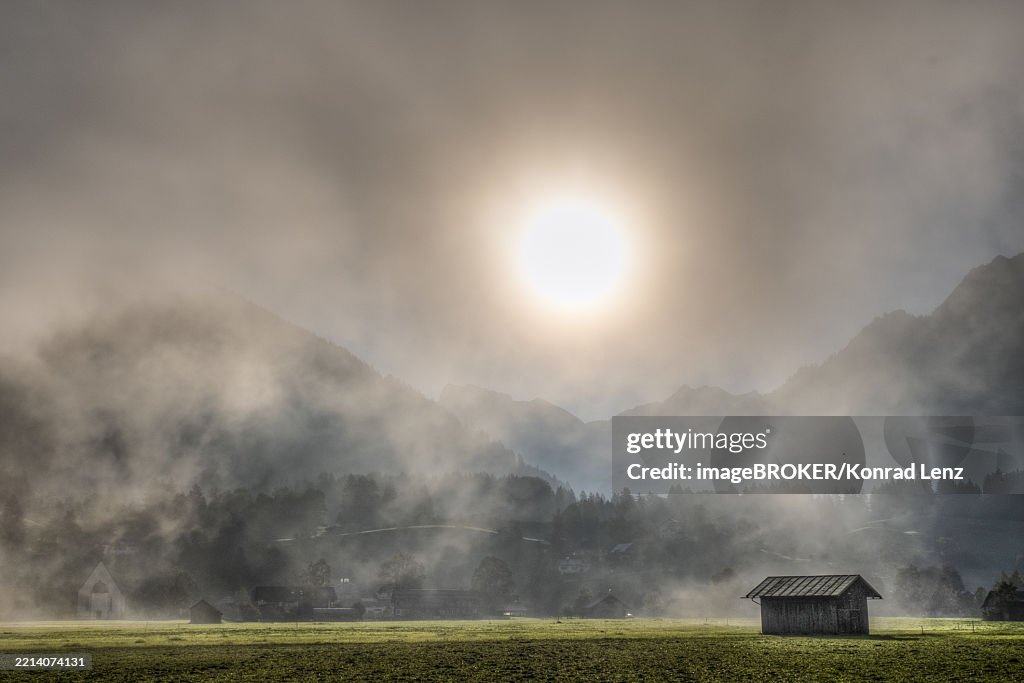 Morning atmosphere in Oberstdorf