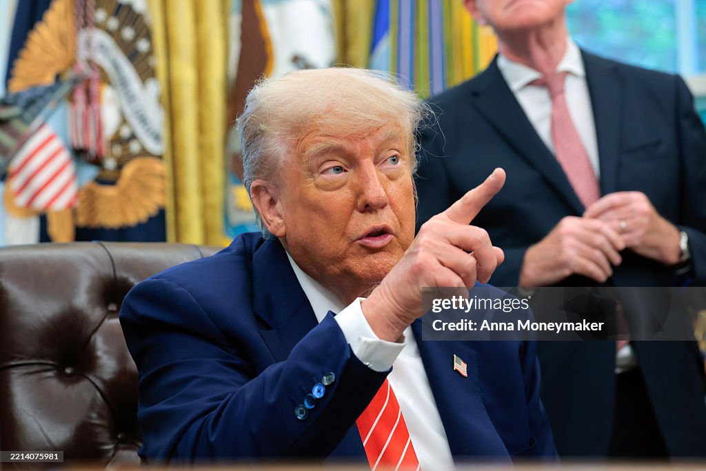 President Trump Announces A Trade Agreement With The United Kingdom