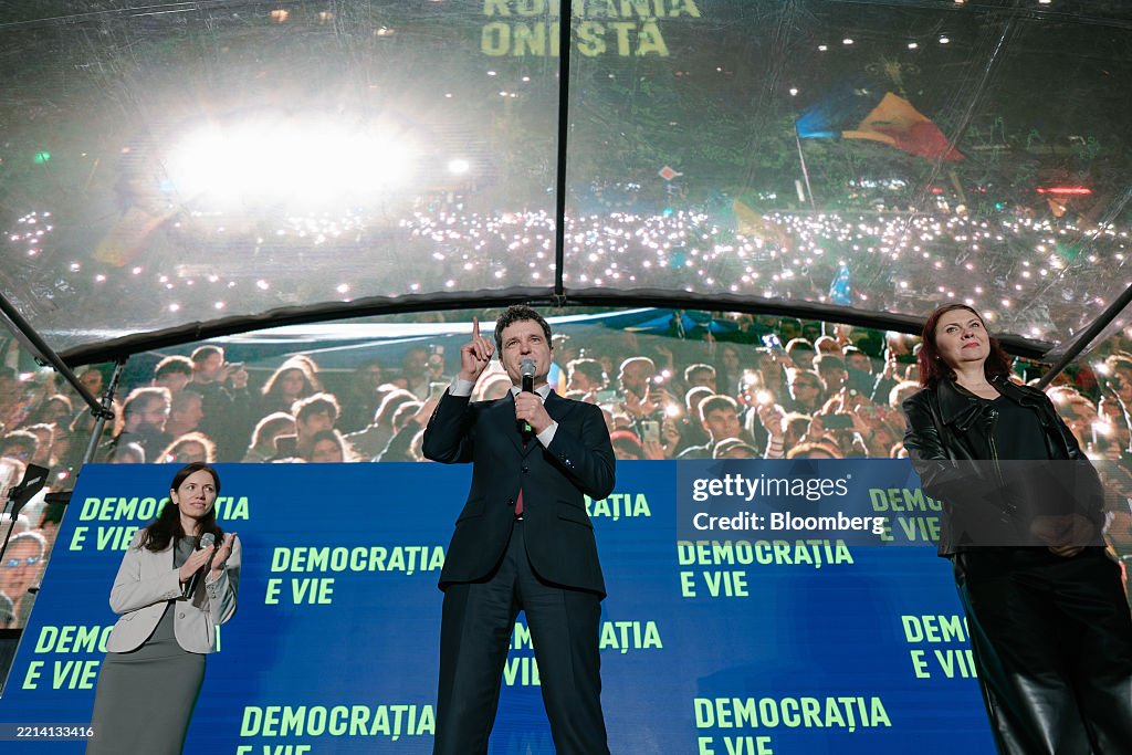 Presidential Candidate Mayor Nicusor Dan Ahead of Romania Elections