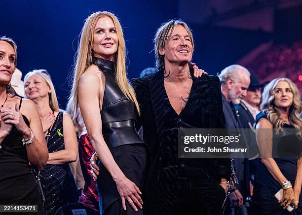 Nicole Kidman and Keith Urban attend the 60th Academy of Country Music Awards at The Star in Frisco on May 08, 2025 in Frisco, Texas.
