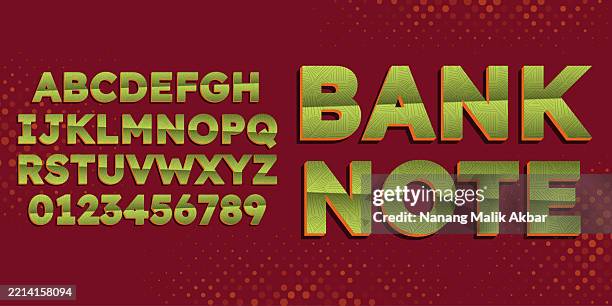 Bank Notes Text Bank Note Editable Text Effect Text Can Be Changed In Graphic Styles ...