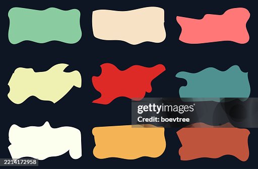 Abstract colors hand drawn irregular rectangle bubbles message box backgrounds collection Abstract colors hand drawn irregular rectangle bubbles message box backgrounds collection