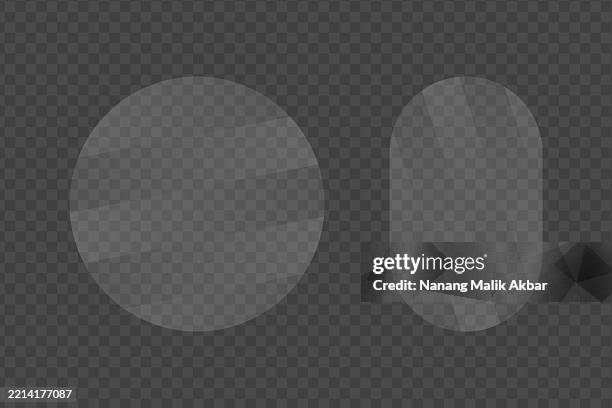 realistic clear flat glass, window, or mirror with transparent background - screen reflection texture stock illustrations