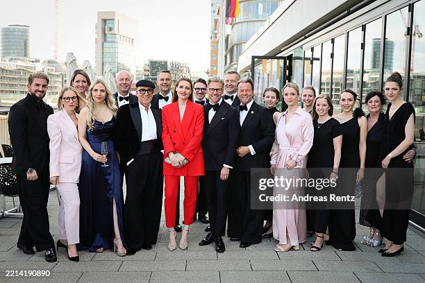 Thomas Rath, Bella Lesnik, Stephan Kemen, CEO Mäurer & Wirtz, Sandro Rath, Alexa Deters and guests of the house attend the Mäurer & Wirtz...