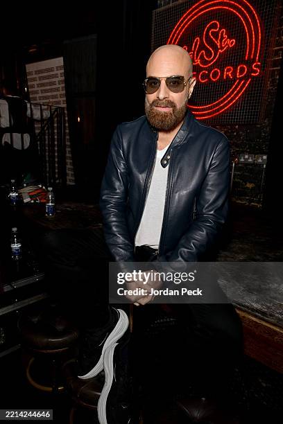 David Adjmi attends the launch of "Stereophonic" at Old Street Records on May 09, 2025 in London, England.
