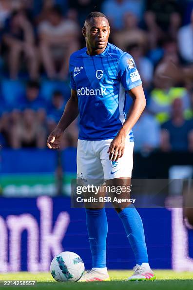 Sadick Mujaid Sadick of KRC Genk in action during the Jupiler Pro League ...