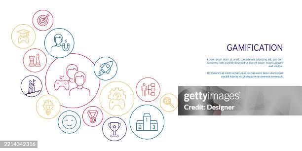 Gamification Design Graphics Gamification Related Vector Illustration Technology Gamer Learning ...