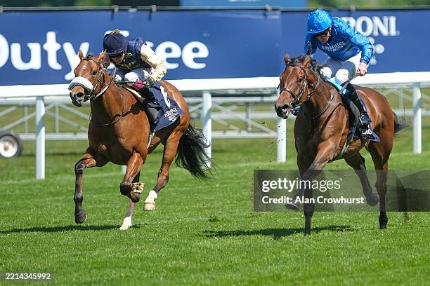 William Buick riding Military Code Win The Peroni Nastro Azzurro 0.0% Novice Stakes at Ascot Racecourse on May 10, 2025 in Ascot, England.