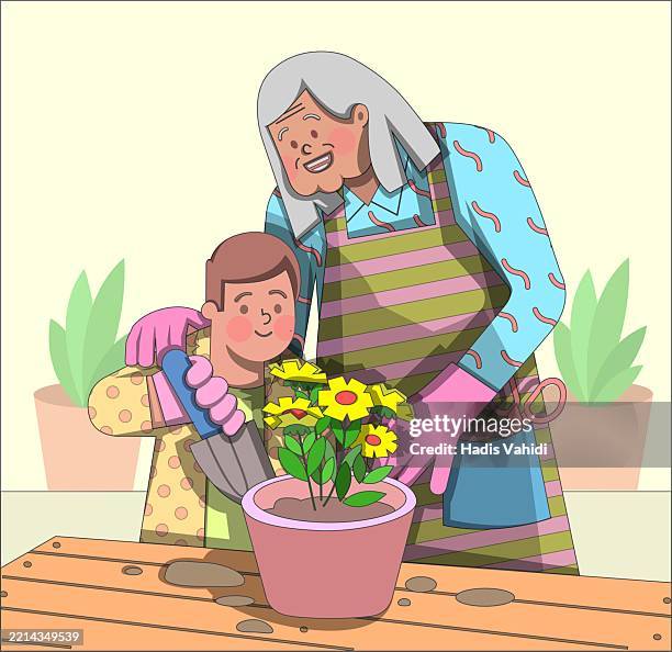 basic rgb - family backyard stock illustrations