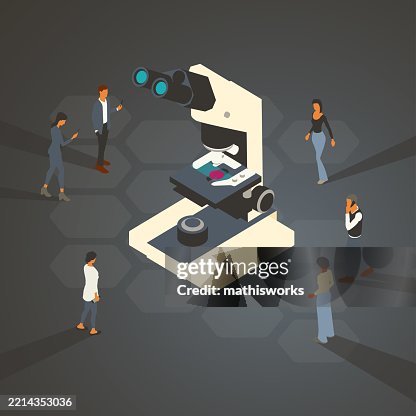 People with microscope People with microscope