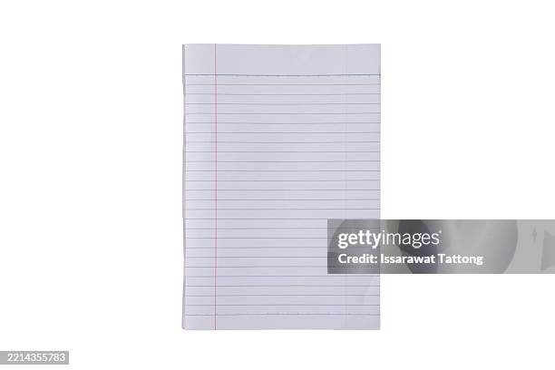 a white lined notebook with red lines - lined notepad stock pictures, royalty-free photos & images