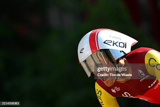 Sergio Samitier of Spain and Team Cofidis competes during the 108th Giro d'Italia 2025, Stage 2 a 13.7km individual time trial stage from Tirana to...