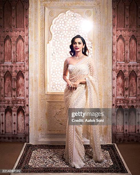 Actor and model Manushi Chhillar is photographed for the Hindustan Times on March 2, 2025 at the Grand Hyatt Mumbai, India.