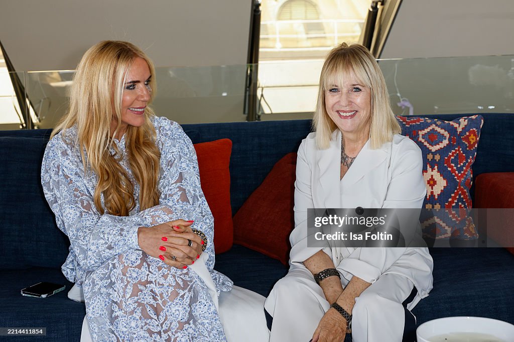 Brunne Romeo Daniela Brunner, founder of Giulia & Romeo and Patricia Riekel during ...