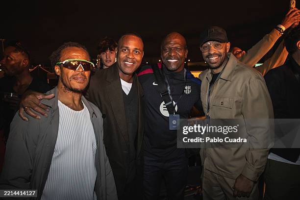 Edgar Davids, Patrick Kluivert, Terry Crews and Thierry Henry attend an exclusive Travis Scott live show to celebrate the partnership between Spotify...
