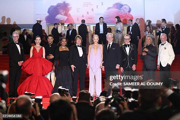 British editor Eddie Hamilton, British actress Hayley Atwell, US actor Greg Tarzan Davis, US actress Angela Bassett, US actor and producer Tom...
