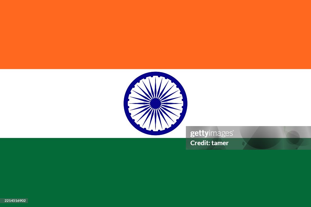 Try Color Vector Indian Flag Tricolour Flag Of India In Rectangular Standard Shape ...